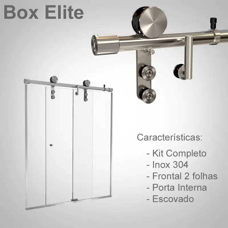 Frontal Interno 2 Folhas Escovado